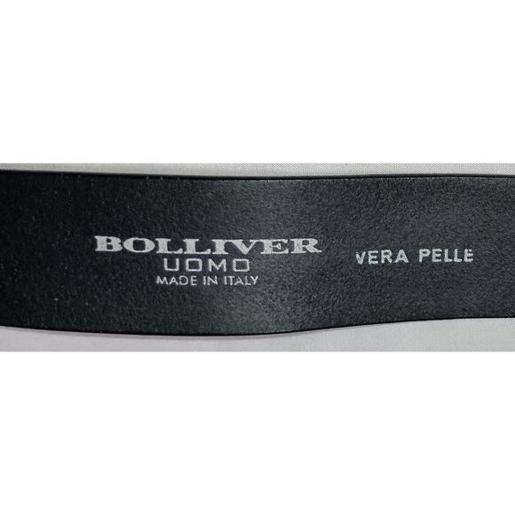 VERRA PELLE, Bolliver Uomo Italy, Diamond Pattern Leather Belt, Men's Size 40 - Picture 3 of 4